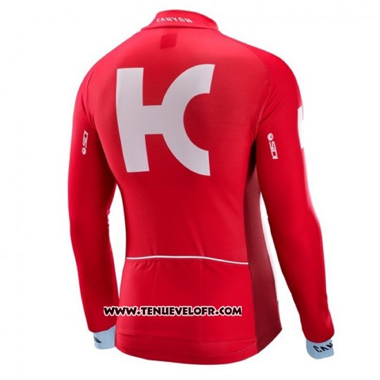 2016 Maillot Ciclismo Katusha Alpecin Blanc et Rouge Manches Longues et Cuissard